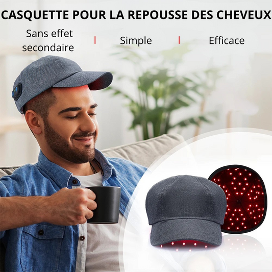 CASQUETTE RELAXANTE ET POUR LA REPOUSSE DES CHEVEUX